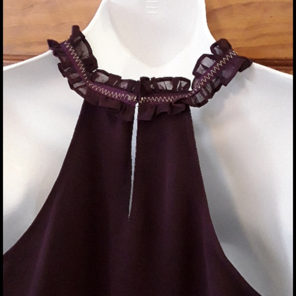 MM Couture ruffle front halter top - Picture 5 of 7